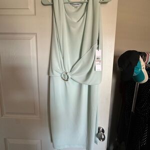 NWT CALVIN KLEIN GREEN DRESS